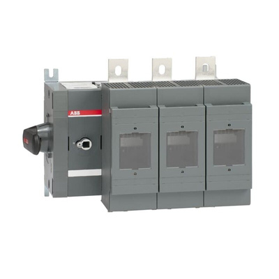 ABB Fuse Switch Disconnector, 3 Pole, 630A Fuse Current