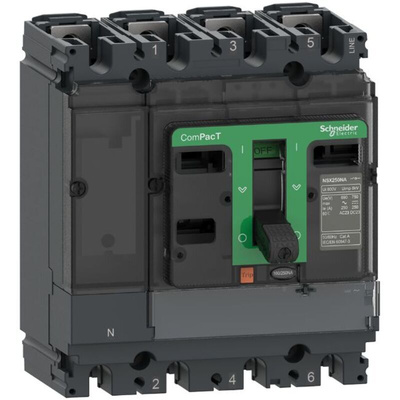 Schneider Electric Switch Disconnector, 4 Pole, 160A Fuse Current