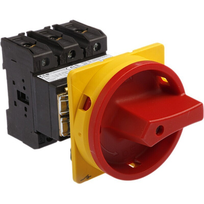 Eaton 3P Pole Rear Panel Isolator Switch - 63A Maximum Current, 37kW Power Rating, IP65