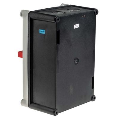 RS PRO 4P Pole DIN Rail Isolator Switch - 100A Maximum Current, 45kW Power Rating, IP65