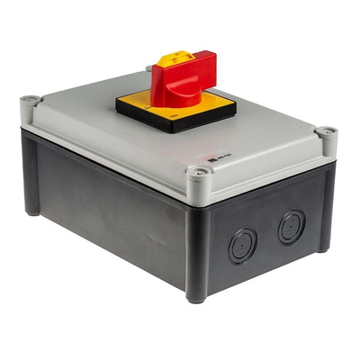 RS PRO 4P Pole DIN Rail Isolator Switch - 100A Maximum Current, 45kW Power Rating, IP65