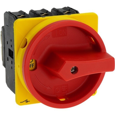 Eaton 3P Pole Flush Mount Isolator Switch - 63A Maximum Current, 30kW Power Rating, IP65