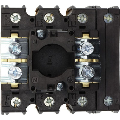 Eaton 3P+N Pole Flush Mount Isolator Switch - 63A Maximum Current, 37kW Power Rating, IP65