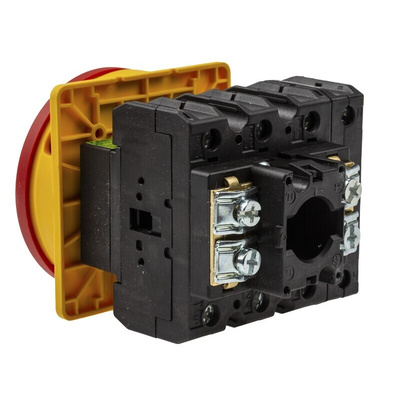 Eaton 3P+N Pole Panel Mount Isolator Switch - 100A Maximum Current, 50kW Power Rating, IP65