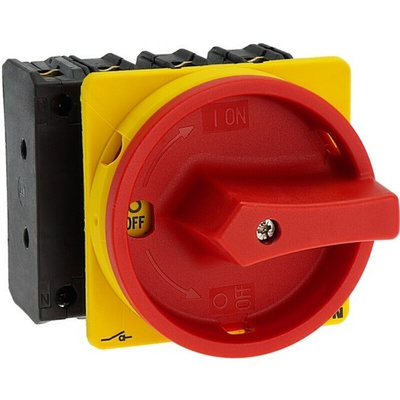 Eaton 3P+N Pole Panel Mount Isolator Switch - 100A Maximum Current, 50kW Power Rating, IP65