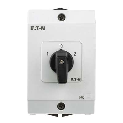 Eaton 3P Pole Surface Mount Isolator Switch - 20A Maximum Current, 6.5kW Power Rating, IP65