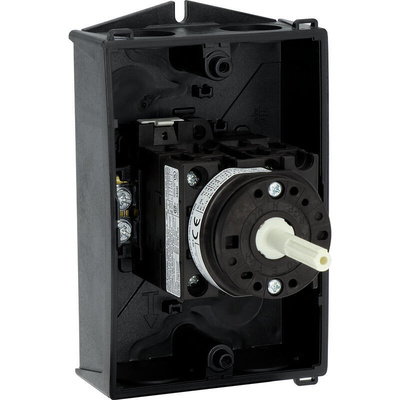 Eaton 3P+N Pole Surface Mount Isolator Switch - 20A Maximum Current, 6.5kW Power Rating, IP65