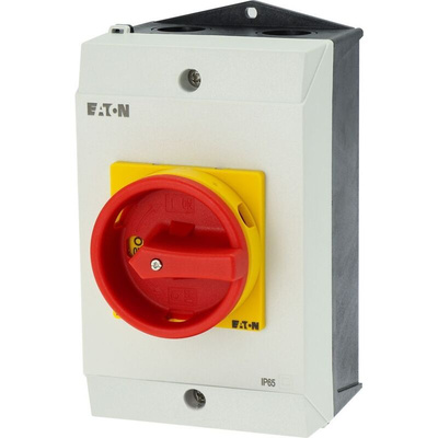 Eaton 6P Pole Surface Mount Isolator Switch - 32A Maximum Current, 13kW Power Rating, IP65
