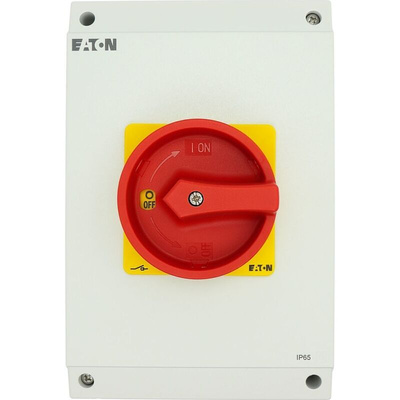 Eaton 6P Pole Surface Mount Isolator Switch - 63A Maximum Current, 22kW Power Rating, IP65
