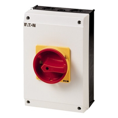 Eaton 6P Pole Surface Mount Isolator Switch - 63A Maximum Current, 22kW Power Rating, IP65