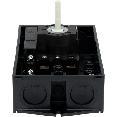 Eaton 3P Pole Surface Mount Isolator Switch - 25A Maximum Current, 13kW Power Rating, IP65