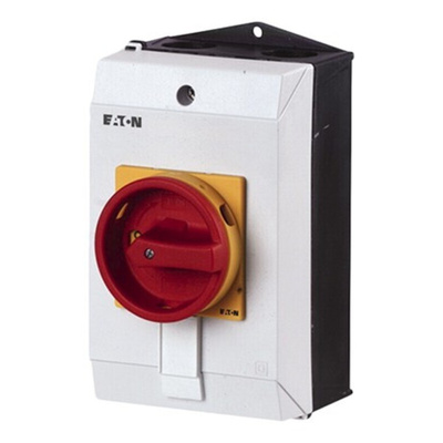 Eaton 3P Pole Surface Mount Isolator Switch - 25A Maximum Current, 13kW Power Rating, IP65