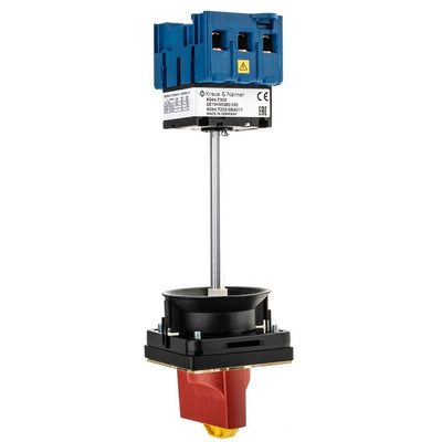 Kraus & Naimer 3P Pole Isolator Switch - 63A Maximum Current, 22kW Power Rating, IP65
