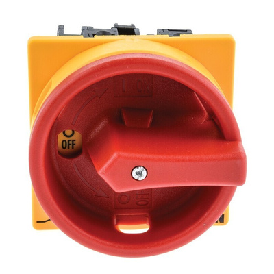 Eaton 3P Pole Panel Mount Isolator Switch - 20A Maximum Current, 6.5kW Power Rating, IP65