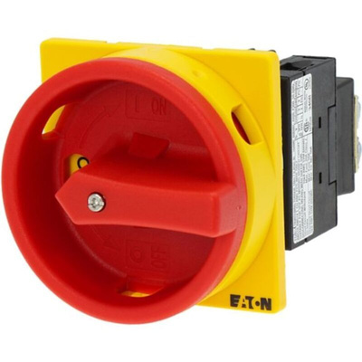 Eaton 3P Pole Panel Mount Isolator Switch - 20A Maximum Current, 6.5kW Power Rating, IP65