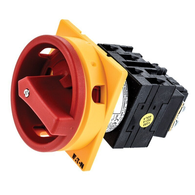 Eaton 3P Pole Panel Mount Isolator Switch - 20A Maximum Current, 6.5kW Power Rating, IP65