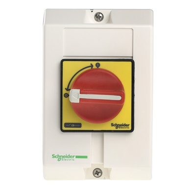 Schneider Electric 3P Pole Panel Mount Isolator Switch - 10A Maximum Current, 4kW Power Rating, IP65
