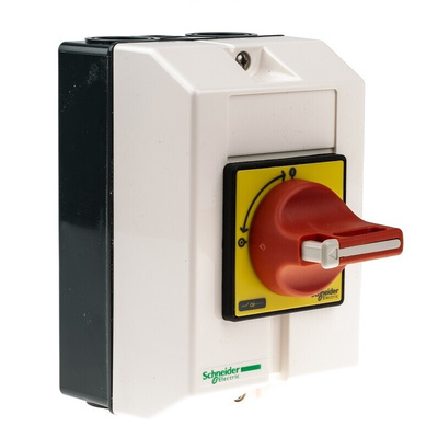 Schneider Electric 3P Pole Panel Mount Isolator Switch - 16A Maximum Current, 5.5kW Power Rating, IP65