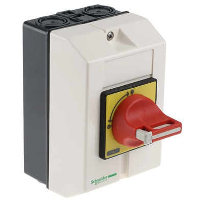 Schneider Electric 3P Pole Panel Mount Isolator Switch - 20A Maximum Current, 7.5kW Power Rating, IP65