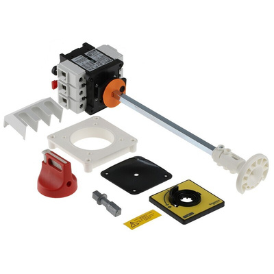Schneider Electric 3P Pole Panel Mount Isolator Switch - 80A Maximum Current, 37kW Power Rating
