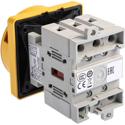 Allen Bradley 3P Pole Panel Mount Isolator Switch - 32A Maximum Current, 15kW Power Rating, IP65