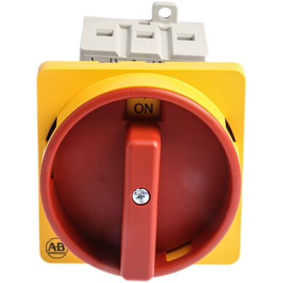 Allen Bradley 3P Pole DIN Rail Isolator Switch - 25A Maximum Current, 11kW Power Rating, IP66