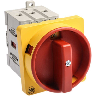 Allen Bradley 3P Pole DIN Rail Isolator Switch - 32A Maximum Current, 15kW Power Rating, IP66