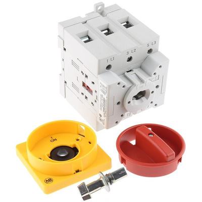 Allen Bradley 3P Pole Isolator Switch - 80A Maximum Current, 37kW Power Rating, IP66