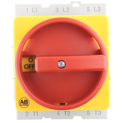 Allen Bradley 3P Pole Isolator Switch - 80A Maximum Current, 37kW Power Rating, IP66
