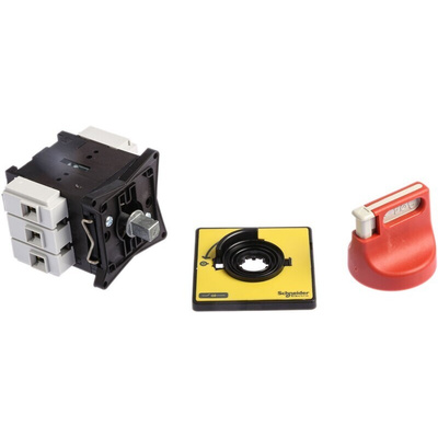 Schneider Electric 3P Pole Panel Mount Isolator Switch - 25A Maximum Current, 15kW Power Rating