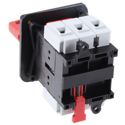 Schneider Electric 3P Pole Panel Mount Isolator Switch - 12A Maximum Current, 7.5kW Power Rating