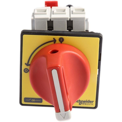Schneider Electric 3P Pole Panel Mount Isolator Switch - 32A Maximum Current, 15kW Power Rating