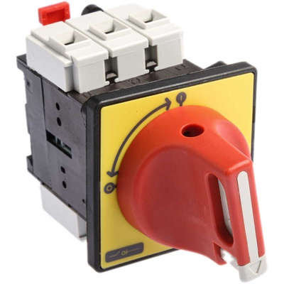 Schneider Electric 3P Pole Panel Mount Isolator Switch - 40A Maximum Current, 18.5kW Power Rating
