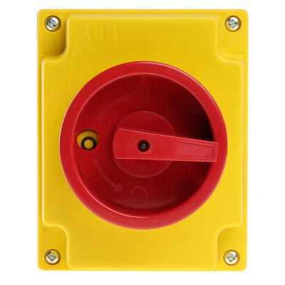 ABB 4P Pole Isolator Switch - 40A Maximum Current, 15kW Power Rating, IP65