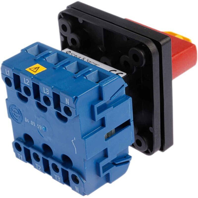 Kraus & Naimer 4P Pole Panel Mount Isolator Switch - 32A Maximum Current, 11kW Power Rating, IP65