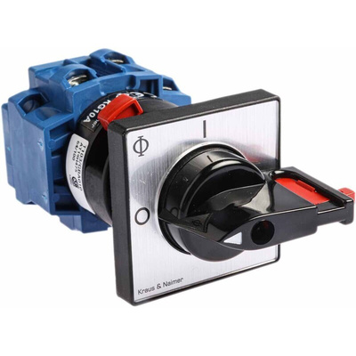 Kraus & Naimer 3P Pole Isolator Switch - 20A Maximum Current, 5.5kW Power Rating, IP65