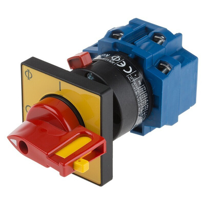 Kraus & Naimer 3P Pole Panel Mount Isolator Switch - 20A Maximum Current, 5.5kW Power Rating, IP65
