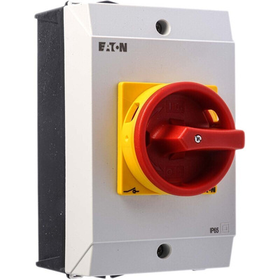 Eaton 3P Pole Surface Mount Isolator Switch - 25A Maximum Current, 13kW Power Rating, IP65