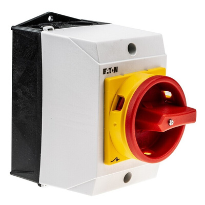 Eaton 6P Pole Surface Mount Isolator Switch - 20A Maximum Current, 6.5kW Power Rating, IP65