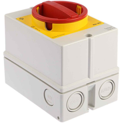 Kraus & Naimer 3P Pole Isolator Switch - 20A Maximum Current, 5.5kW Power Rating, IP66, IP67
