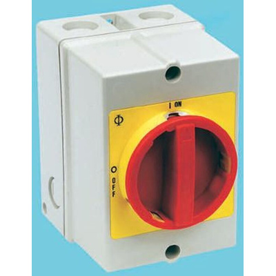 Kraus & Naimer 4P Pole Isolator Switch - 40A Maximum Current, 15kW Power Rating, IP66, IP67
