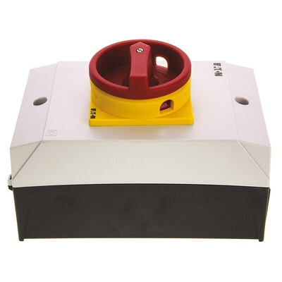 Eaton 3P Pole Surface Mount Isolator Switch - 25A Maximum Current, 13kW Power Rating, IP65