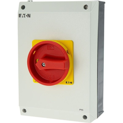 Eaton 6P Pole Surface Mount Isolator Switch - 63A Maximum Current, 22kW Power Rating, IP65