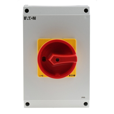 Eaton 6P Pole Surface Mount Isolator Switch - 63A Maximum Current, 22kW Power Rating, IP65