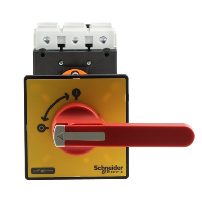 Schneider Electric 3P Pole Panel Mount Isolator Switch - 175A Maximum Current, 55kW Power Rating