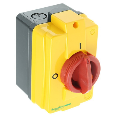 Schneider Electric 3P Pole Panel Mount Isolator Switch - 16A Maximum Current, 5.5kW Power Rating, IP55