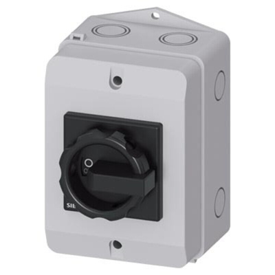 Siemens 3P Pole Fixed Isolator Switch - 16A Maximum Current, 7.5kW Power Rating, IP65
