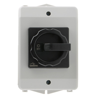 Siemens 3P Pole Fixed Isolator Switch - 16A Maximum Current, 7.5kW Power Rating, IP65