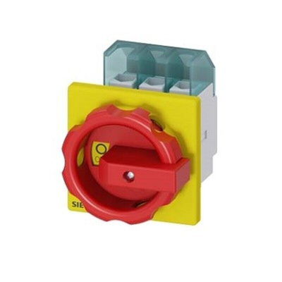 Siemens 3P Pole Panel Mount Isolator Switch - 25A Maximum Current, 9.5kW Power Rating, IP65