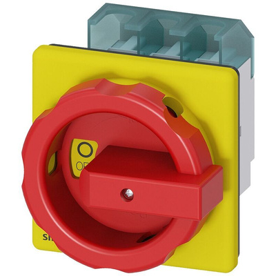 Siemens 3P Pole Panel Mount Isolator Switch - 63A Maximum Current, 22kW Power Rating, IP65